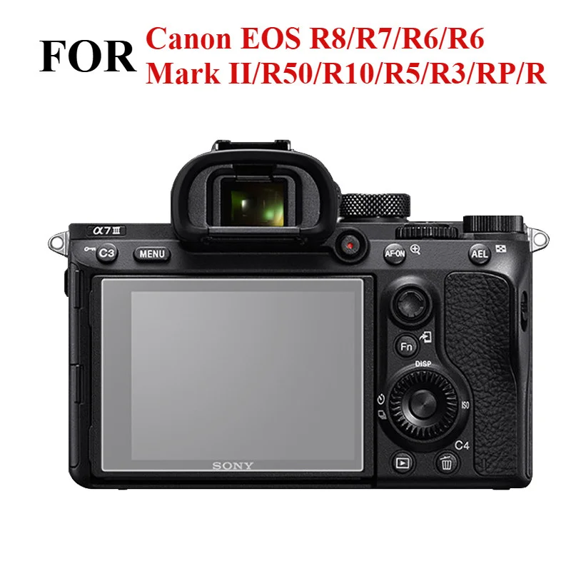 Camera Glass Protective Film For Canon EOS R7 R8 R9 R10 RP R6 R5 R5C R3 R 90D M50 Mark II R6Mark II Glass Screen Protector