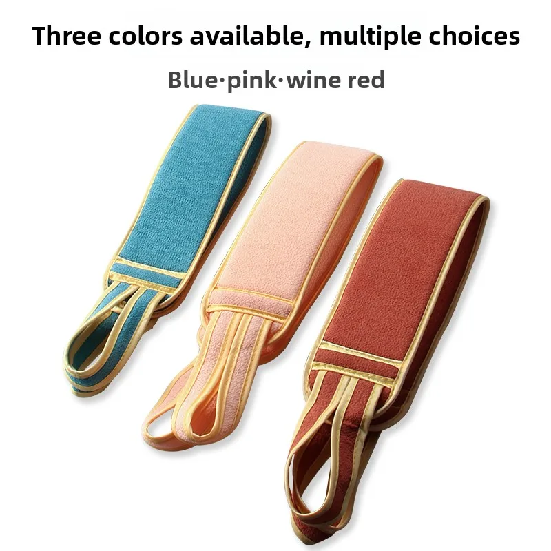 Doppelseitiges Handtuch mit starkem Rücken und Rückenstreifen für Männer und Frauen, Rückenreib-, Dekontaminations- und Schlammreibartefakt