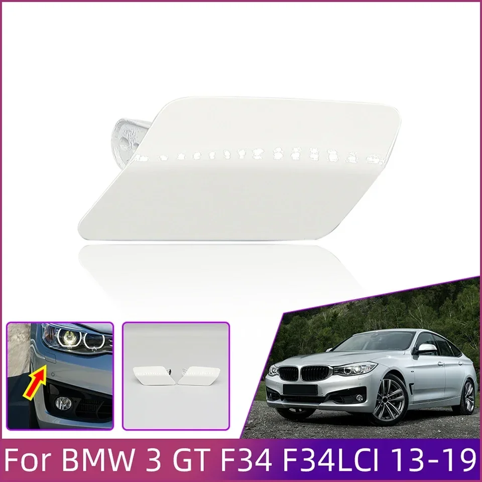 Headlight Washer Nozzle Cover Garnish Shell Cap Shell For BMW3 GT Gran Turismo F34 F34LCI Ordinary Edition 2013-2019#51117371847