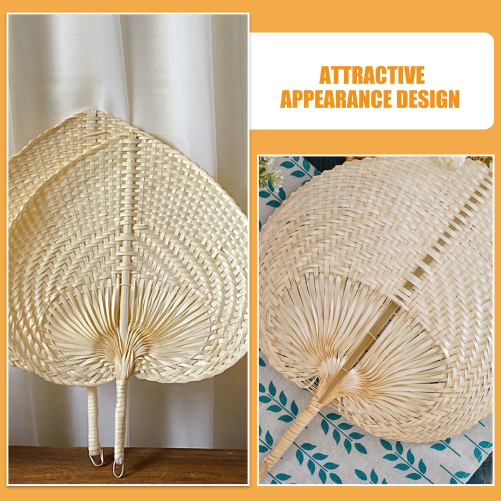 

4 Pcs Bamboo Fan Cool Rustic Hand Fans Decor Portable Traditional Wireless Fold