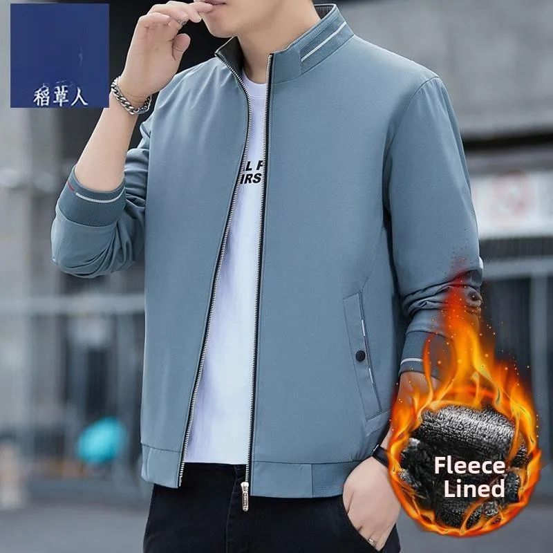 

Мужская повседневная куртка с воротником-стойкой Jaet Fce на подкладке, весна-осень Faion Urban Sle, длинная молния из полиэфирного волокна...