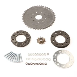 44 Tooth Rear Drive Sprocket Engine Set Mount Pads Kit for 49cc 66cc 80cc Motorised Bicycle Bike Dirt Pit Bike Motorcycle Parts