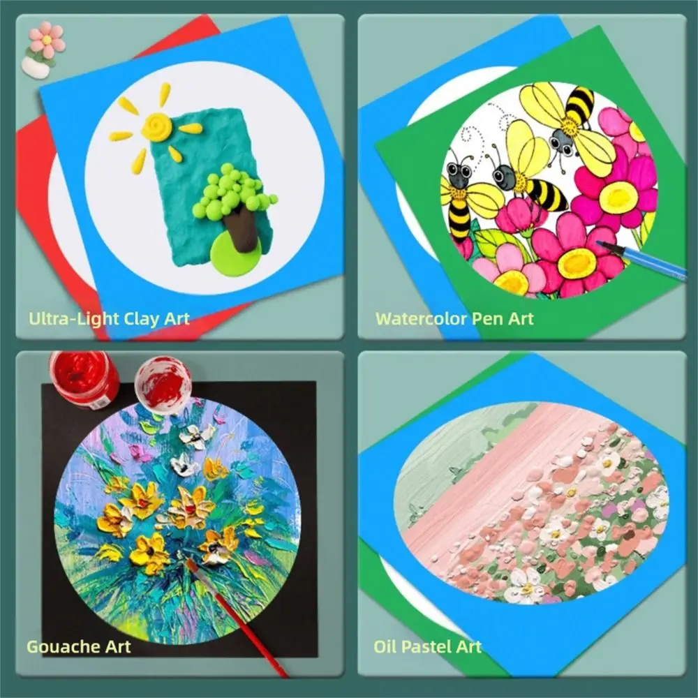 Multi-functional Hard Cardboard Color Border Thickened Sketch Paper DIY Craft Paper Drawing Graffiti