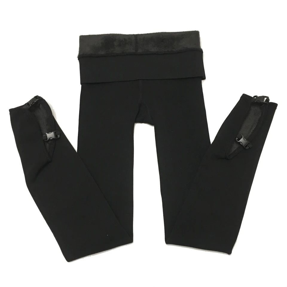 Pattinaggio di figura collant pantaloni da Skate da ghiaccio calzini collant body termico pantaloni lunghi da Skate da ghiaccio per bambini con