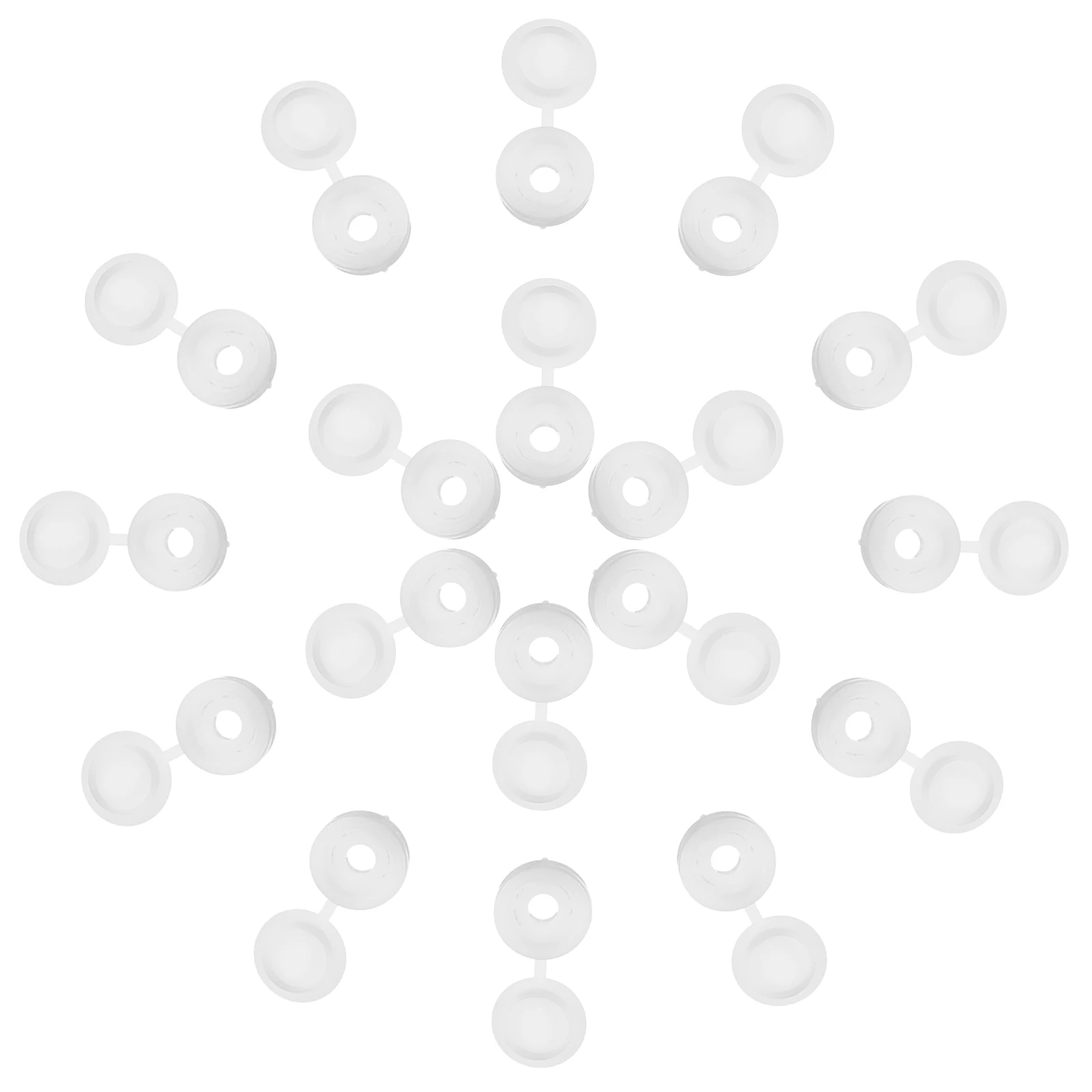 

400pcs Screw Covers Decorative Caps Bolt Shutter Furniture Hole Plugs Protective Screws Black Washers PP Material Durable