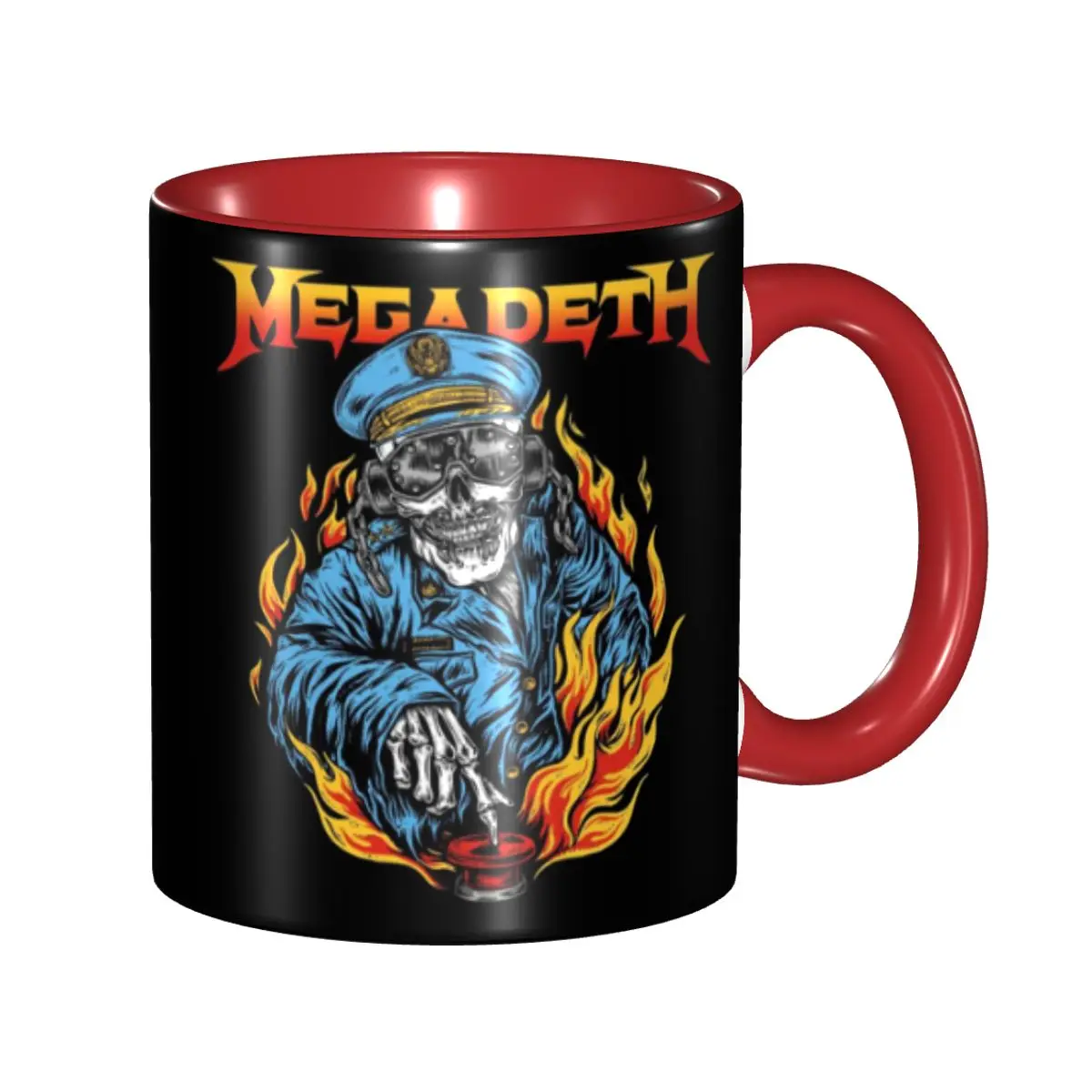 

Megadeths Heavy Metal Band Coffee Mug DIY Personalized Ceramic Mug Cup Creative Gift