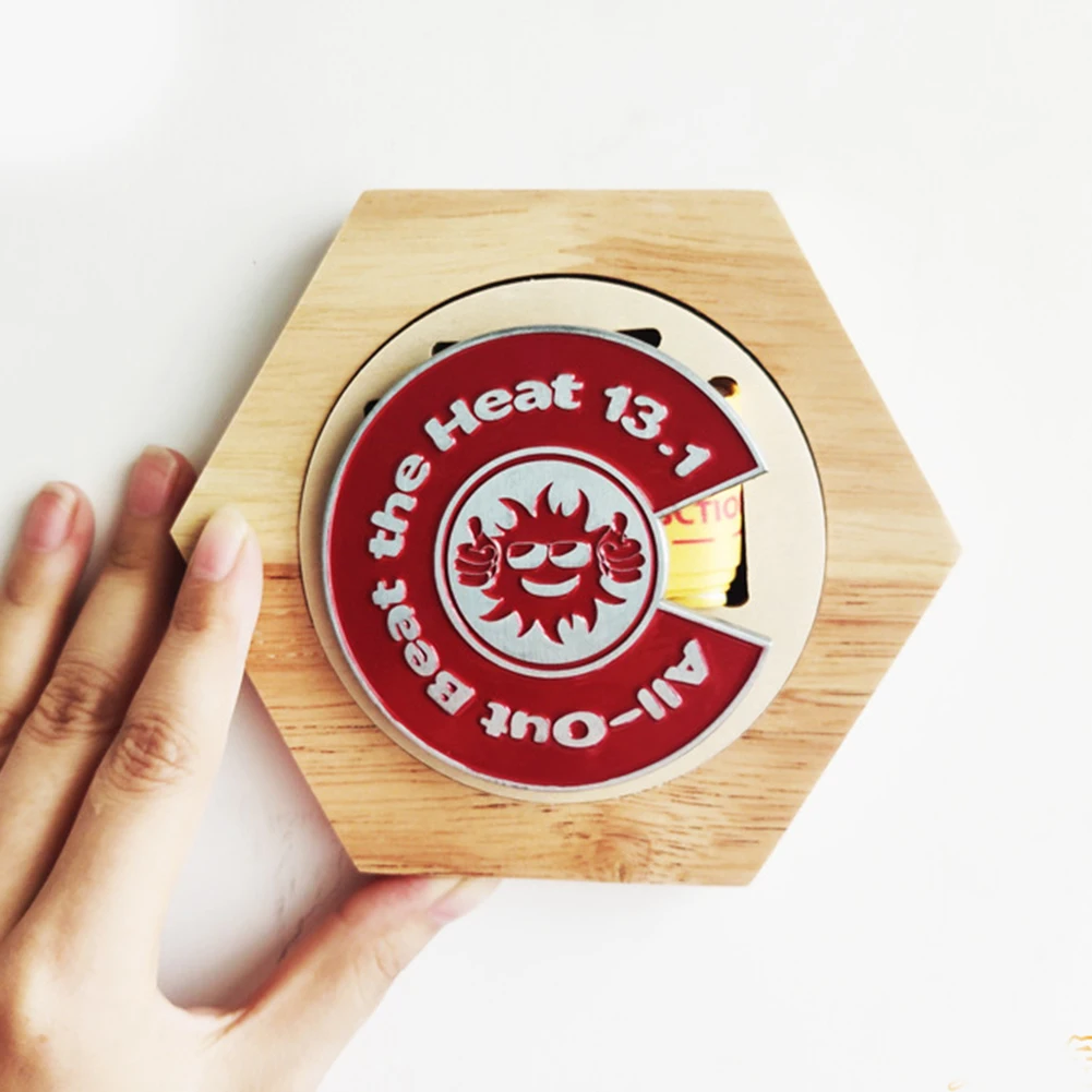 1-10Pcs Wooden Medal Display Hanger Racks Hexagon Honeycomb Medals Storage Shelf Home Wall Decoration Honor Medal Display Holder view 2