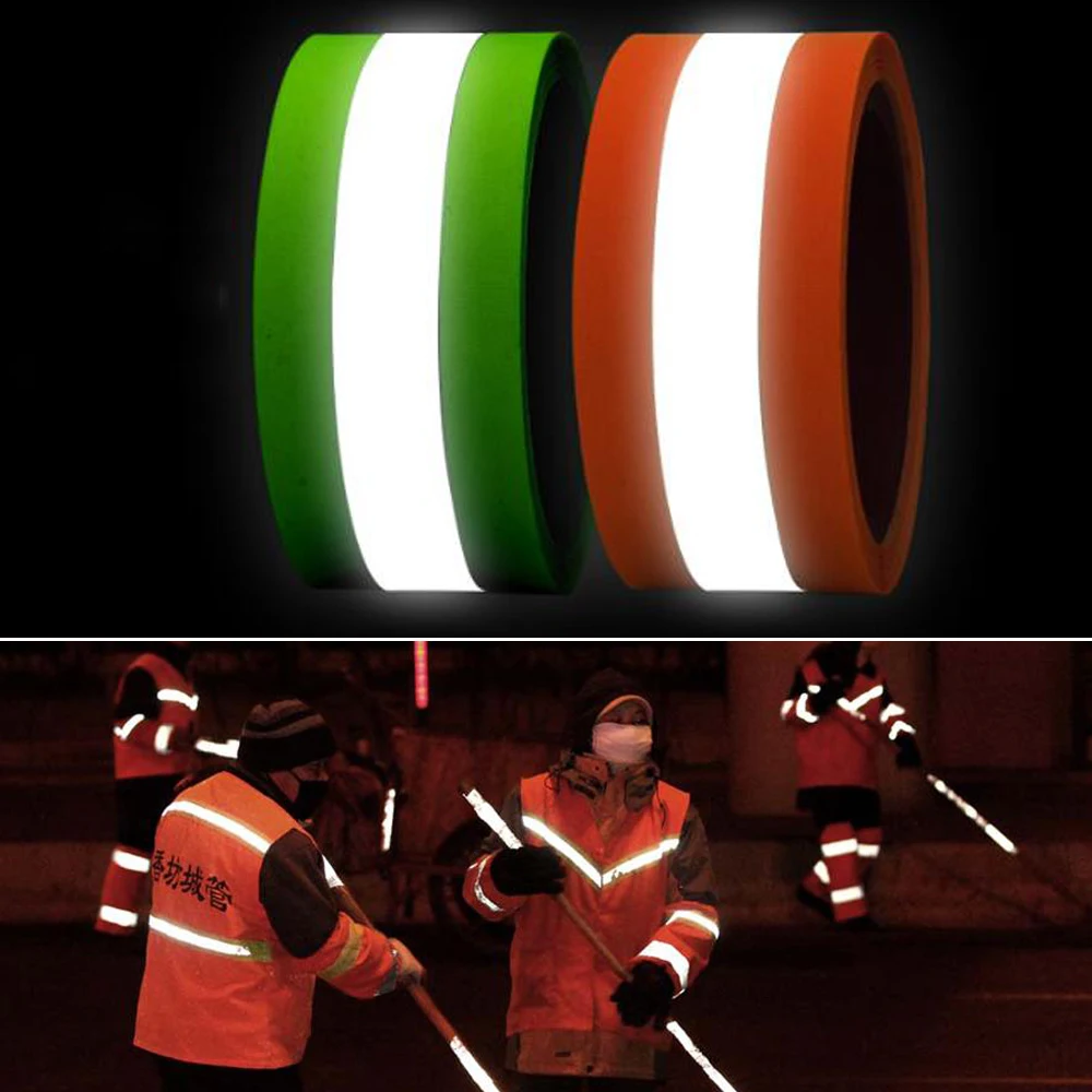 Reflective Bands Safety Silver Reflective Sew on Fabric Reflector Tape Strap Vest Webbing Warning Belt