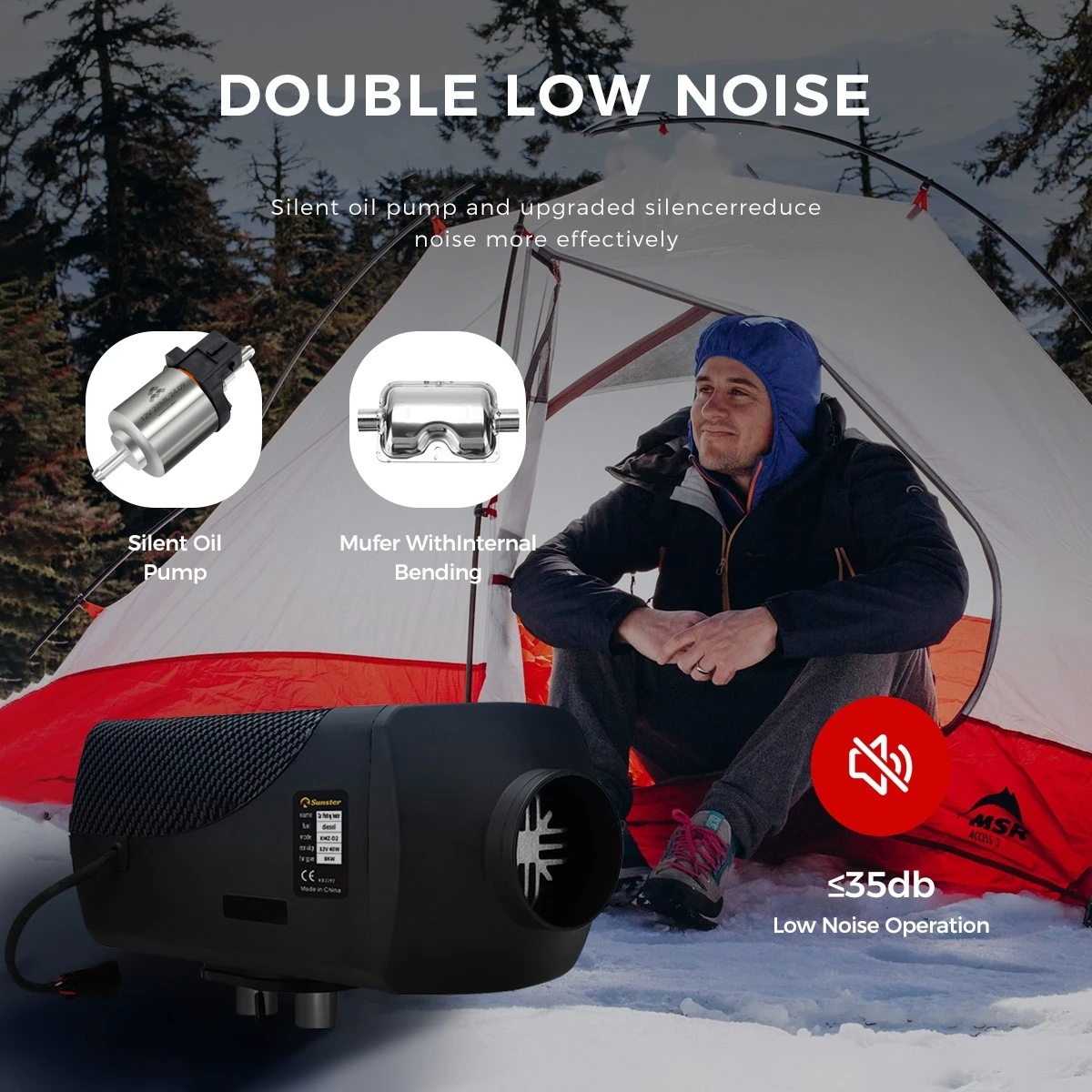 8KW شل نماذج سخان الهواء 12 فولت و 24 فولت بلوتوث التطبيق ، عرض الارتفاع ، ليلة منخفضة الضوضاء للغاية لسيارة الديزل سخان التوقف شاحنة RV