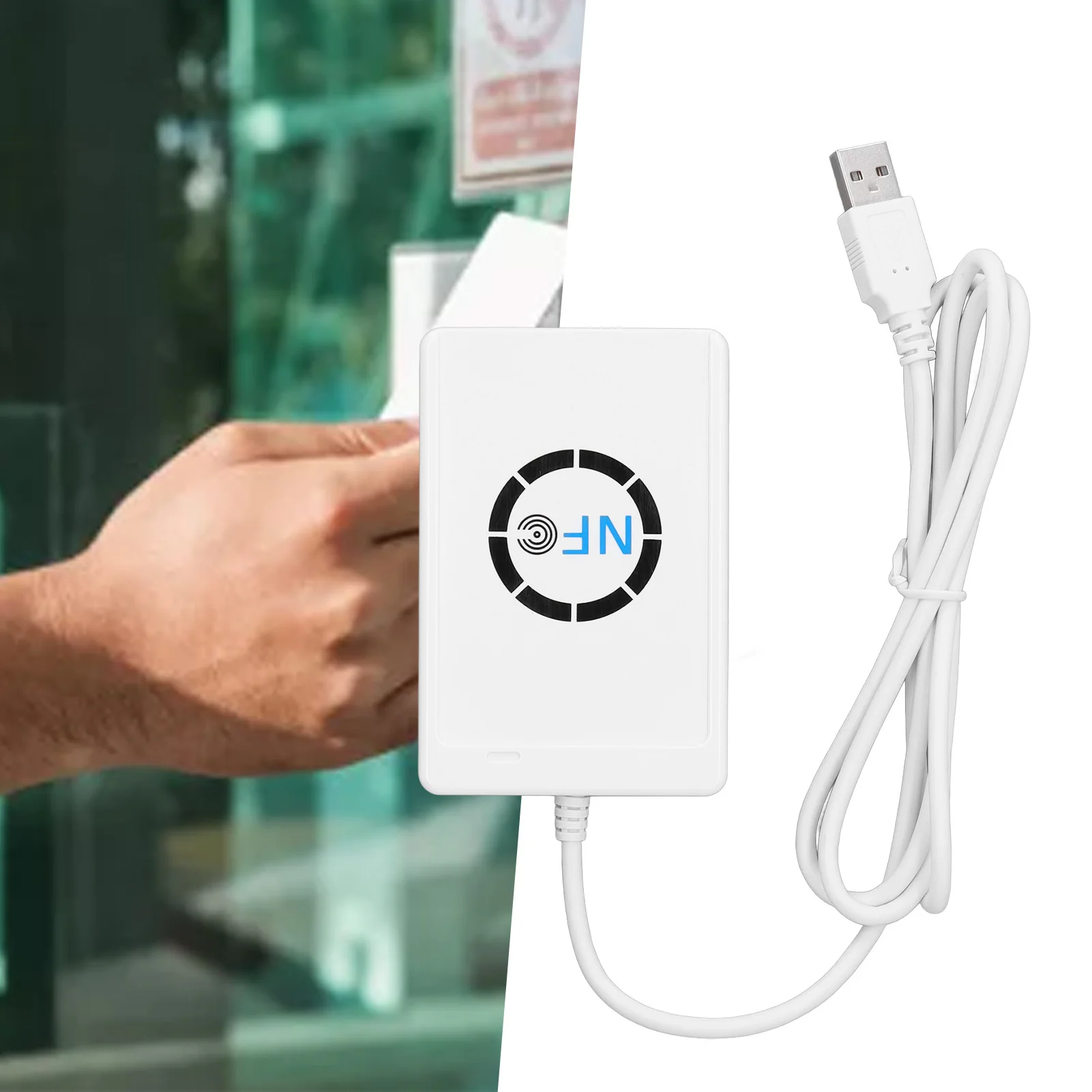 USB NFC Smart IC Card Reader Writer Copier Duplicator Contactless 13.56MHz 424kbps for FeliCa NFC Tags