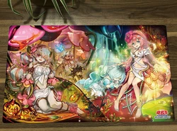 YuGiOh Traptrix Girls TCG CCG Playmat handlowa gra karciana mata stołowa mata do zabawy do gier gumowa podkładka pod mysz podkładka pod mysz 60x35cm