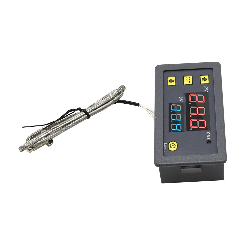 W3230 DC12V Probe line Digital Temperature Control LED Display Thermostat Heat/Cooling Control Instrument