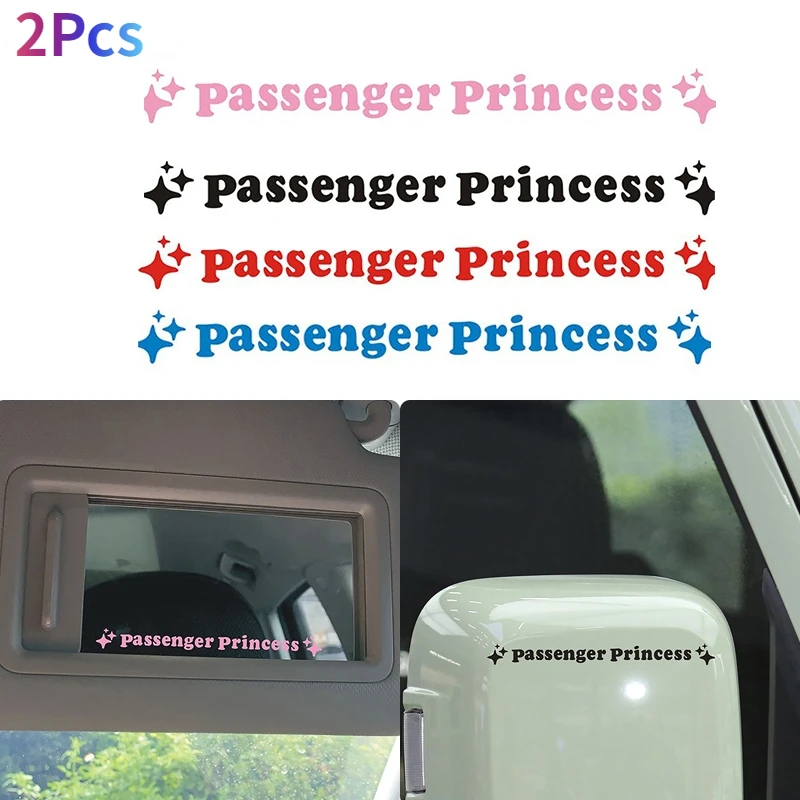 

Cars Women Sticker Passenger Princess Star Mirror Funny Decal Sticker Lady Car Decoration Stickers Decals For Tesla Model 3/Y