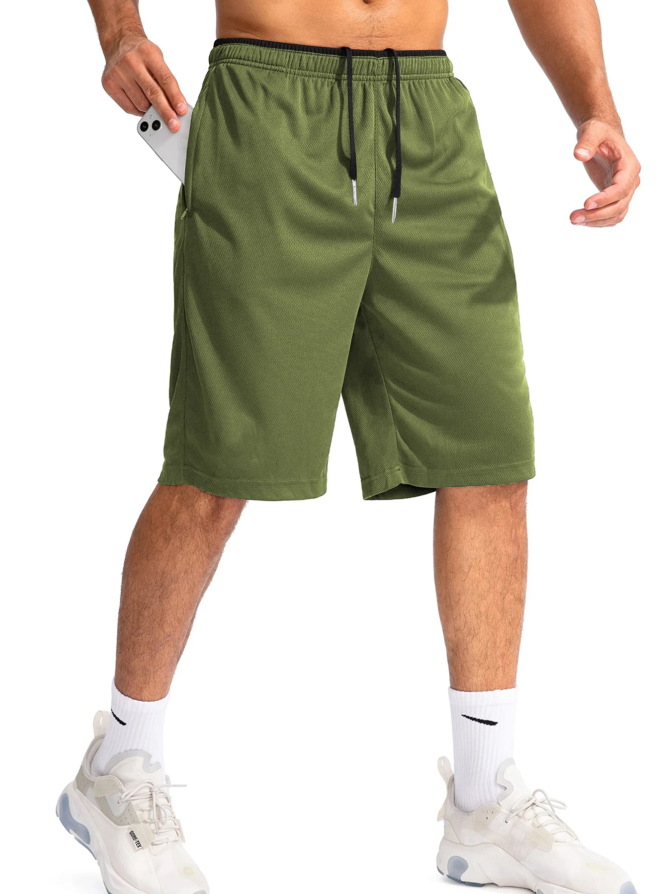 Men's sports shorts, summer running shorts, beach gym fitness exercise, jogging training shorts, men's shorts image 3