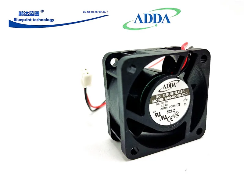 ADDA-Ventilador de Volume de Ar Grande, Rolamento Duplo, 4cm, 5V, 0.29A, 40x40x20mm, AD0405HB-C50 4020, Brand New