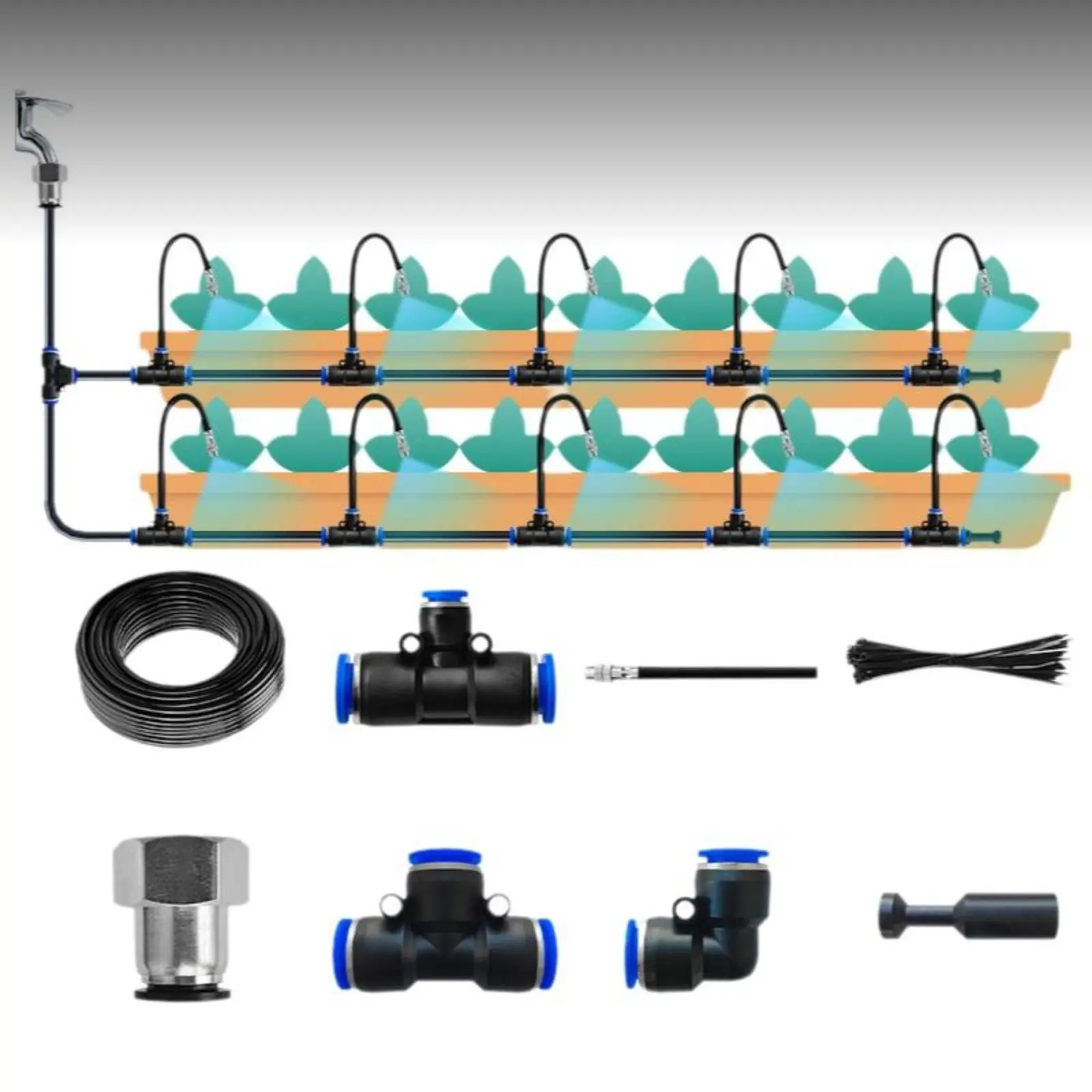 

Smart Misting System with Adjustable Temperature Control
