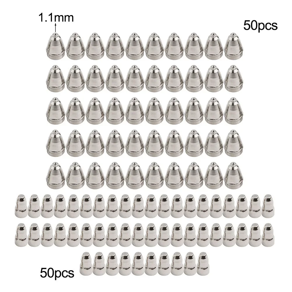 

100pcs/set Plasma Nozzles Plasma Electrodes Replacement For P80 Plasma Electrode Tip Nozzle Cutter Torch Accessory
