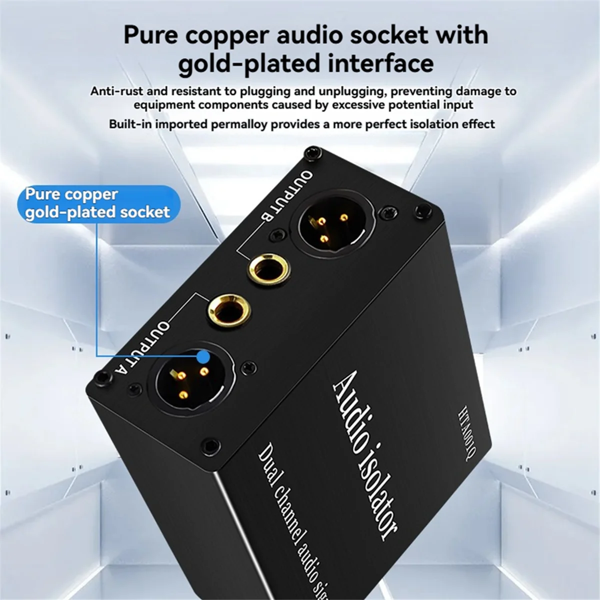 

New 3C-2-Channel XLR Audio Isolator Noise Reduction Filter Eliminates Current Noise 6.5 XLR Mixer Audio Isolators Dual-Channel