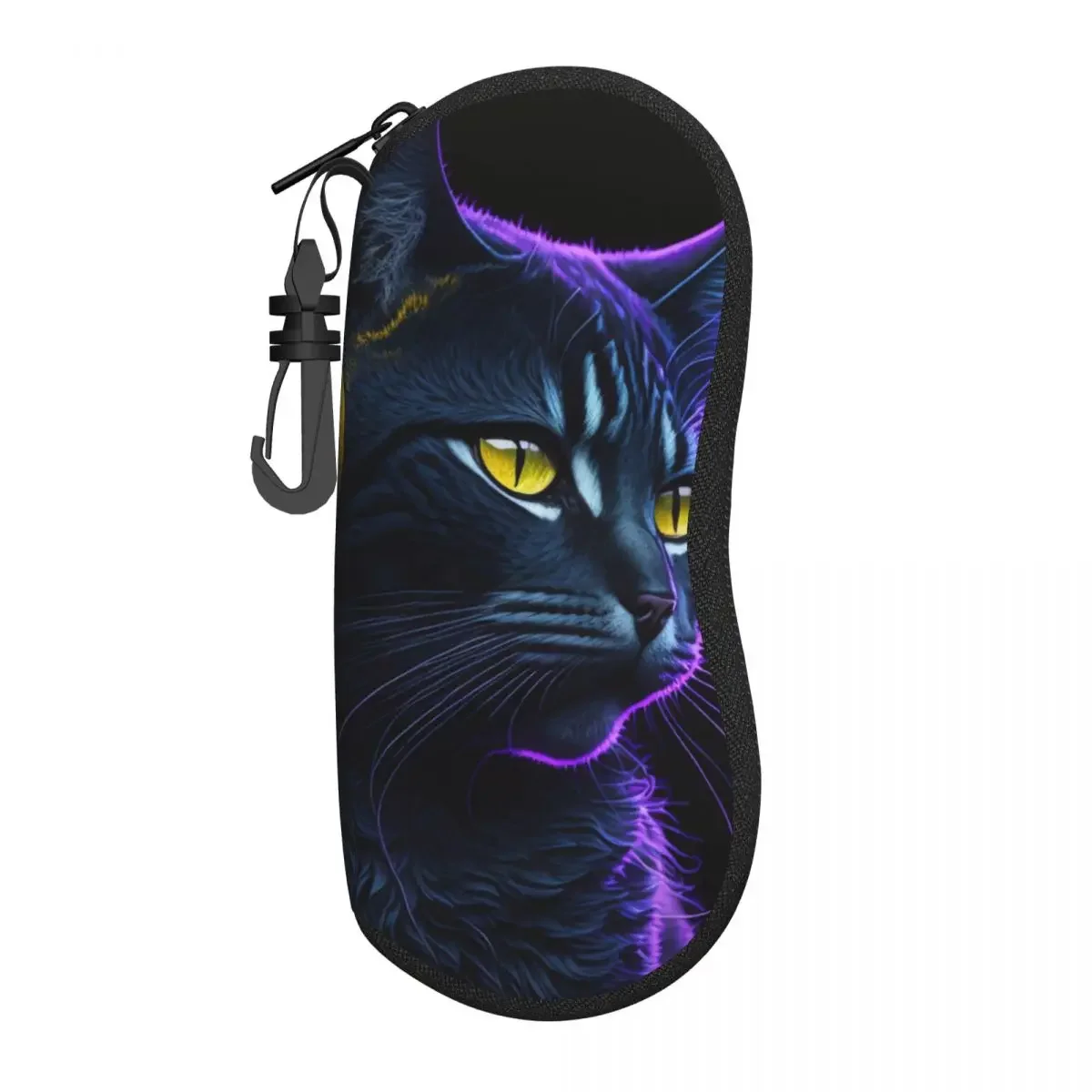 Music Cat Glasses Case Unisex black animal Sunglasses  Fashion Original Eyewear Storage Travel Eyeglass s Cover