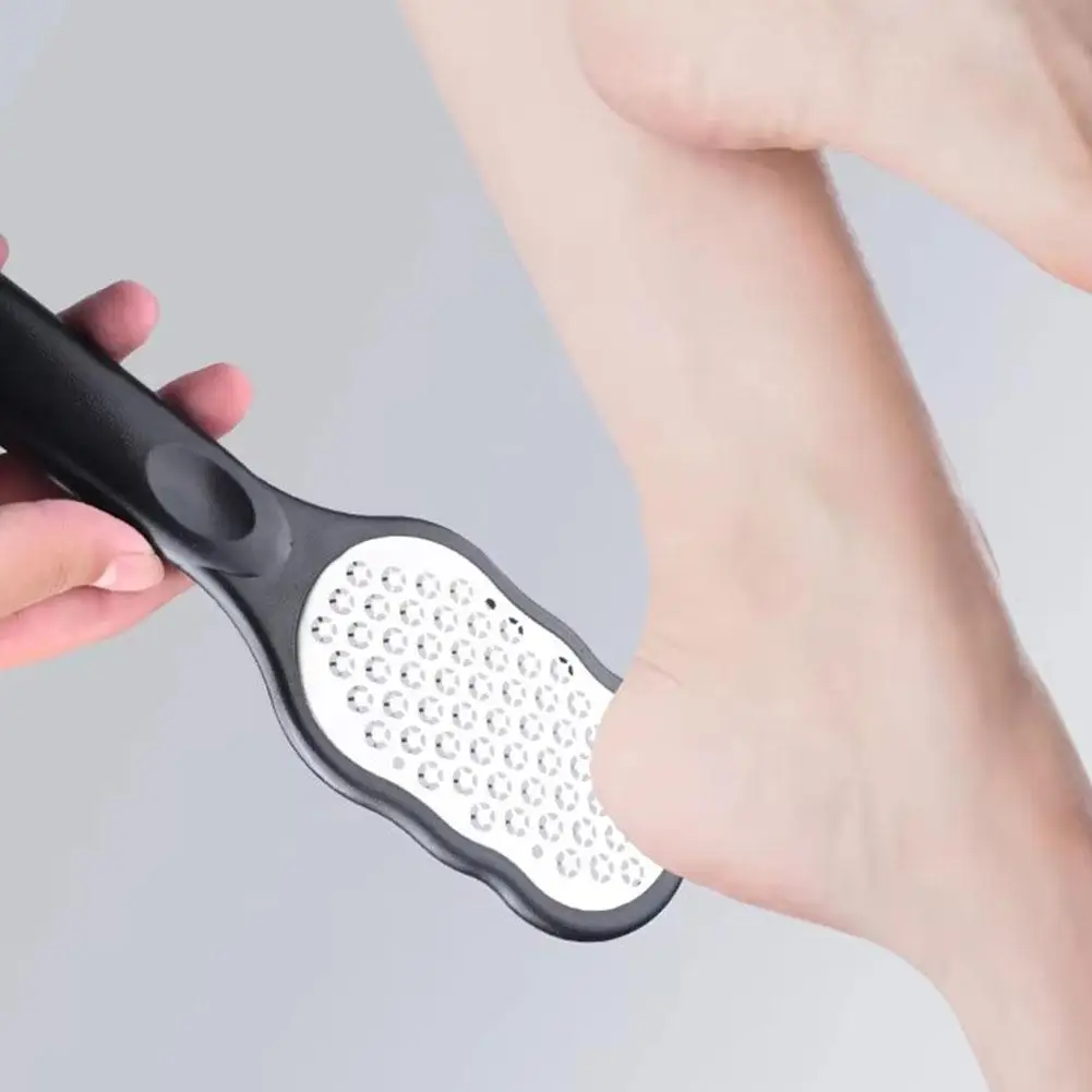 Raspador de arquivo de pé de aço profissional para remoção de calos e pele morta, ferramenta de pedicure para cuidados com os pés