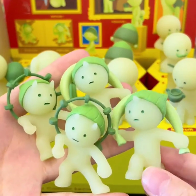 

Коллекционная мини-фигурка Sonny Angel Smiski Museum Series: светящаяся в темноте, милая, мультяшная, для рабочего стола, в закрытой коробке-сюрпризе, игрушка-украшение, подарок-сюрприз