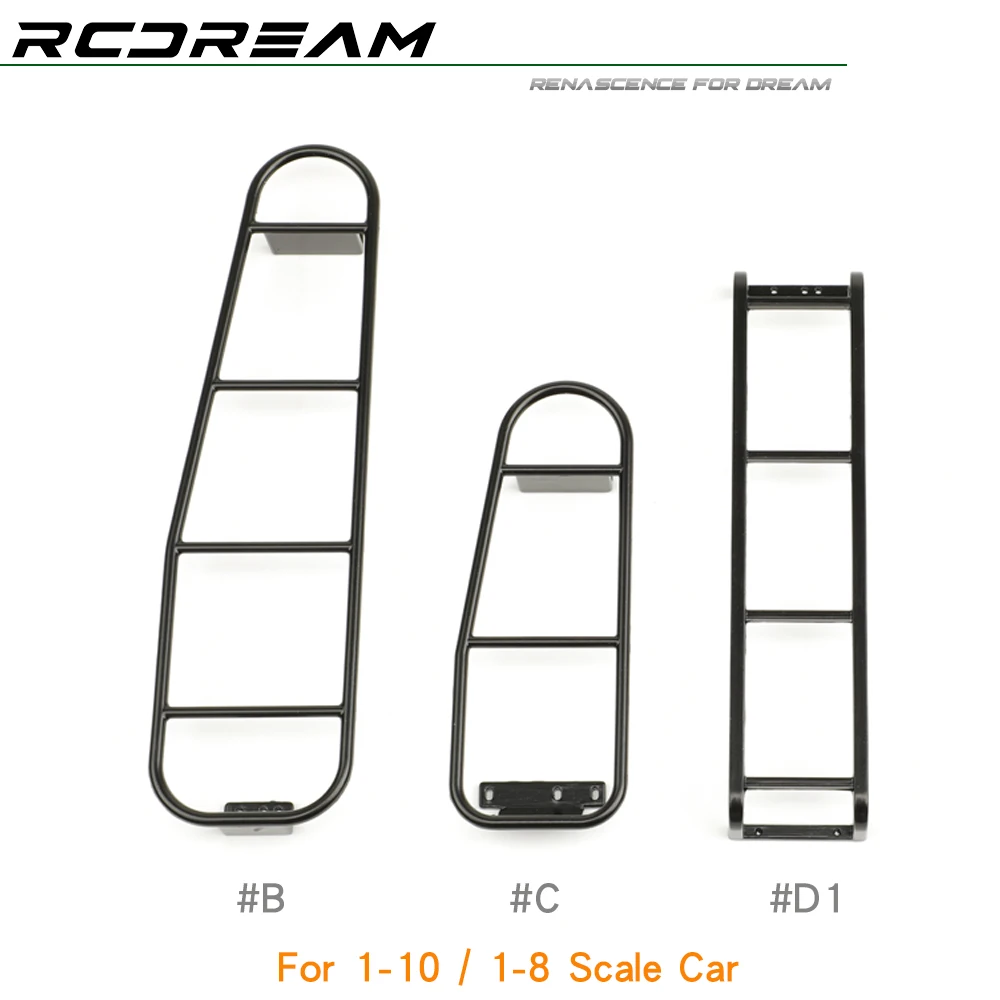 RCDream 1-8 Scale Tail Ladder Side Ladder for 1/8 RC Truck Crawler Model Car MJX H8H  Decorative Parts #R032-B R032-C  R032-D1