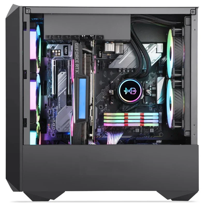 Wovibo pc cpu resfriamento de água refrigerador aio rgb argb ventilador líquido radiador para lga 1151 1200 1700 2011 am4 am5