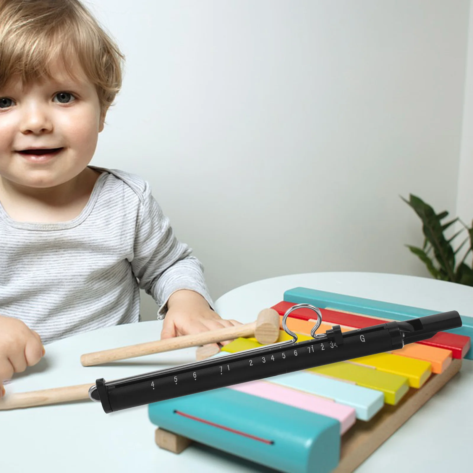 

Slide Whistle Instrument Aluminum Alloy ABS Long-Lasting Musical Blowing Plaything for Kids Performance and Music Cultivation