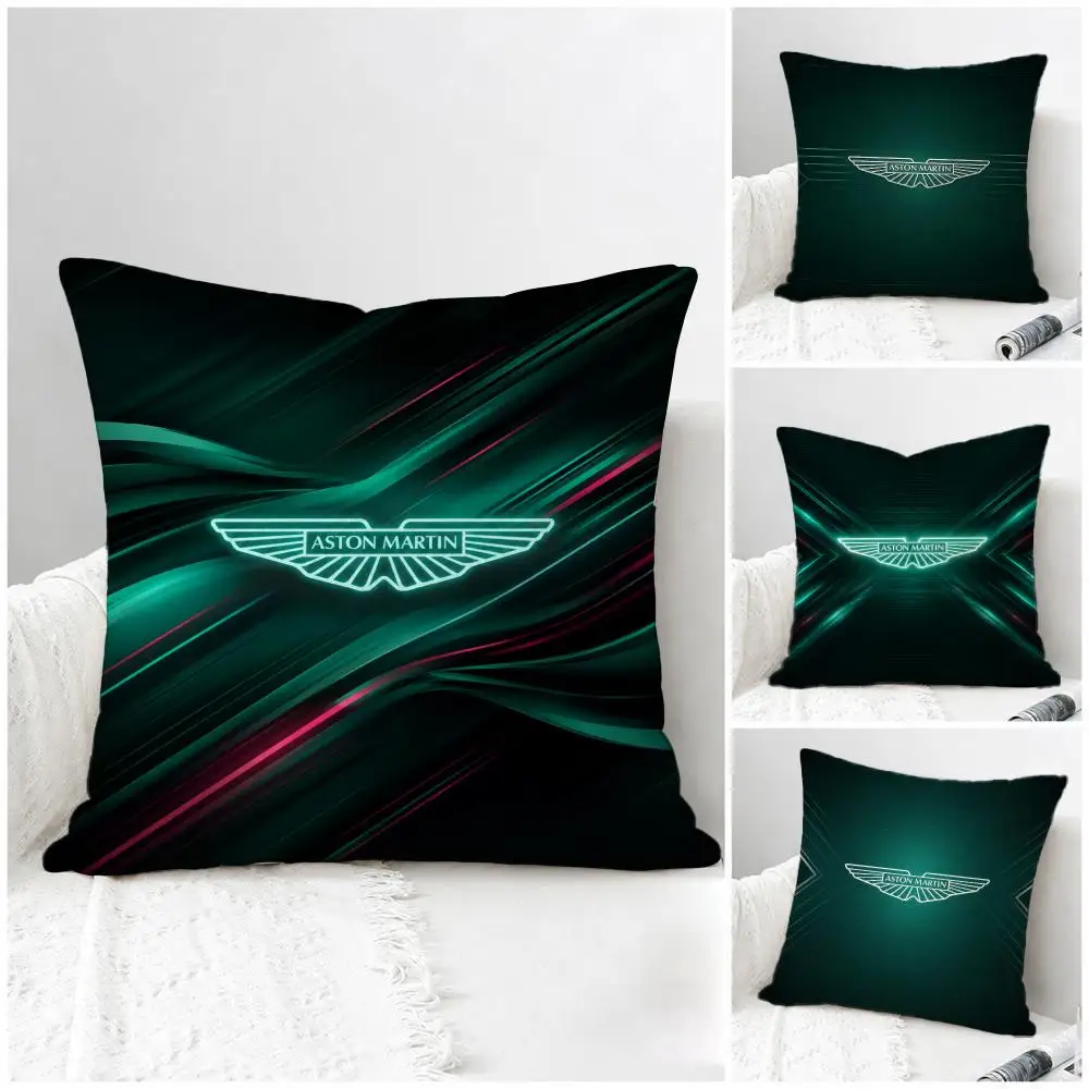 Brand Aston Martin Cushion Cover Natural Linen Pillowcase Set, All-in-One Decor for Sofa, Bedroom & Chair