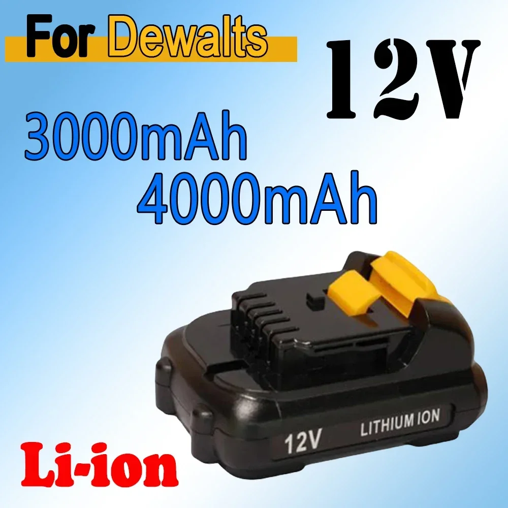 

12V 5000mAh Electric Tool Replacement Battery, Suitable For Replacing Lithium-ion Batteries Such as Dewei DCb120, DCb123, DCb122