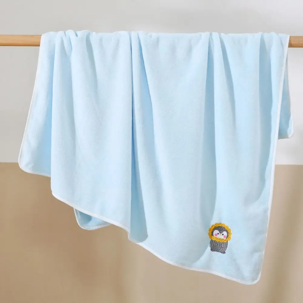 내구성 좋은 순면 아기 목욕 타월, 산호 플리스 두꺼운 신생아 타월, 빠른 건조 만화 동물 아기 목욕 타월, 아기 용품