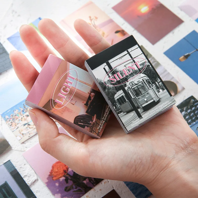 50 pcs Fresh art hand tent DIY diary Mini sticker book Creativity Stationery Diy Diary Album Scrapbooking Material