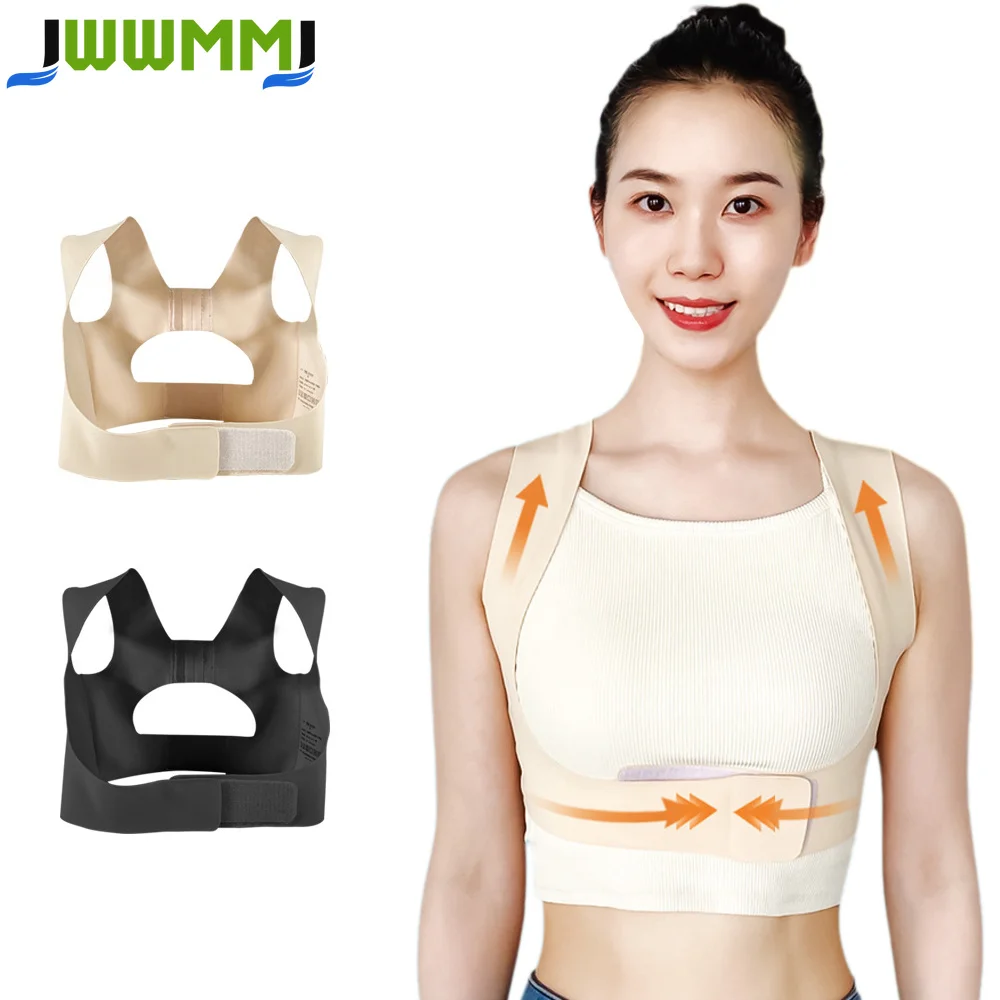 1Pcs Posture Corrector for Women Men, Adjustable Upper Back Brace, Back Straightener to Improve Posture, Help Relief Back Pain
