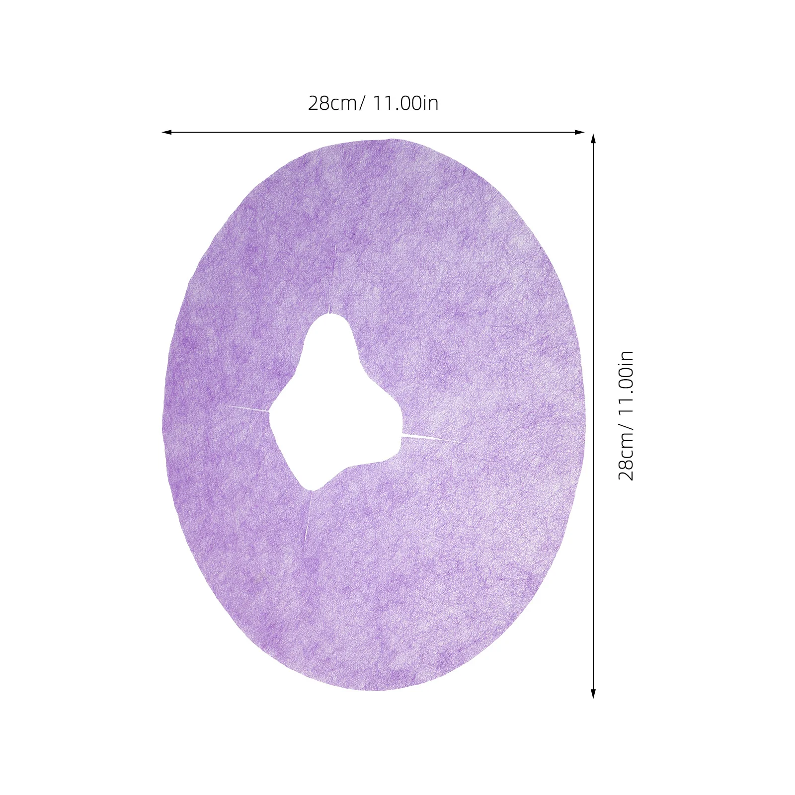 400pcs Disposable Massage Table Face Cover 11-Inch Purple Non Woven Sheets For Spa Facial Chair Beauty Couch Covers Headrest