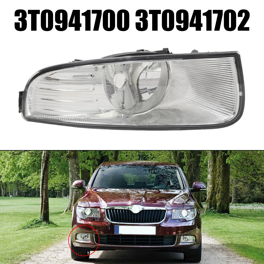 

Передний левый и правый бампер автомобиля, противотуманная фара без лампы для Skoda Superb 2009-2013 3T0941700 3T0941702 Противотуманная фара, сигнальная лампа в сборе