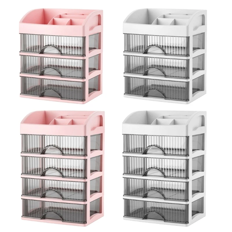 Space Saving Designs Multilevel Desktop Drawer Cabinet Home Accessory for Sorting Stationery and Files Organization