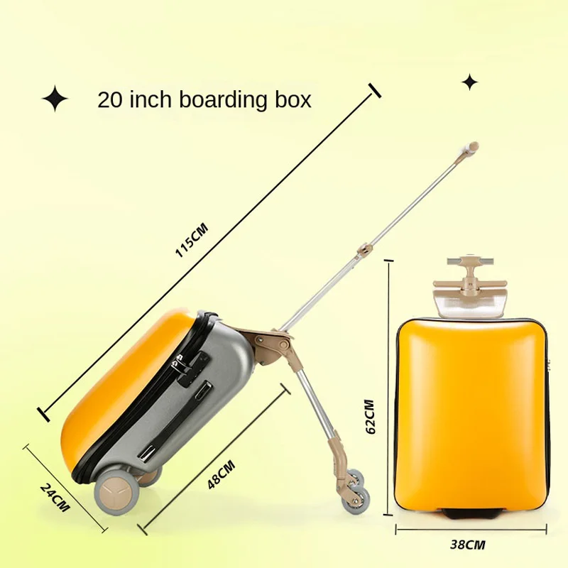 子供用スーツケース、シート付きデザイン、多機能ベビーカー型スーツケース、乗って座れる、機内持ち込み可能、旅行用子供用荷物