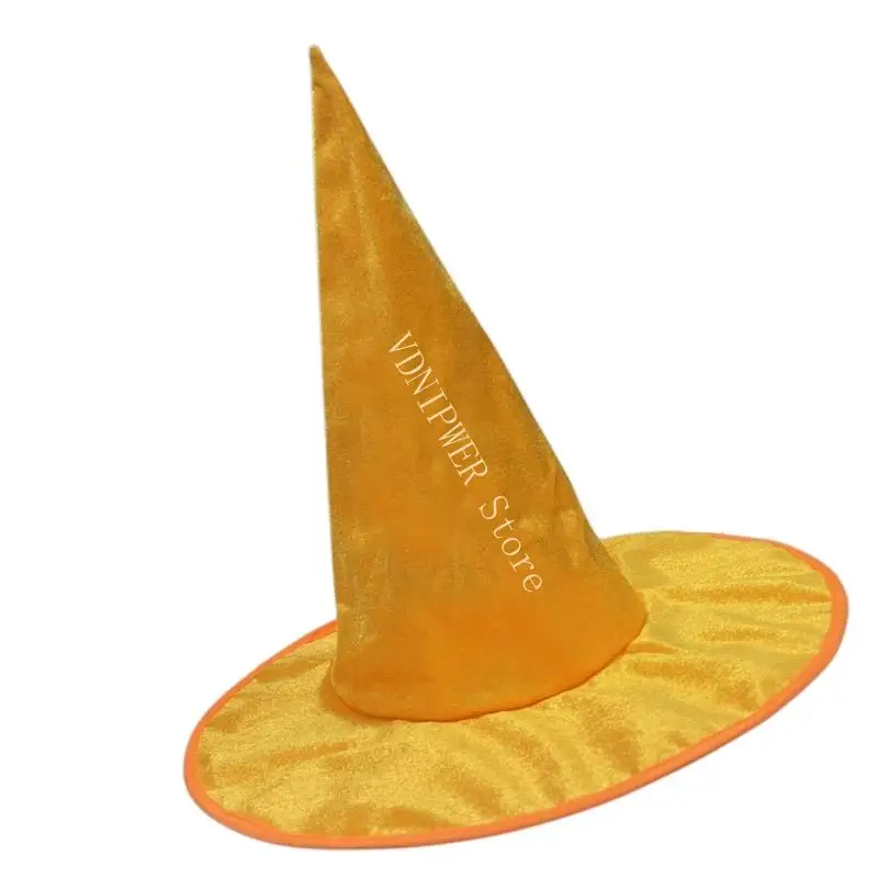Halloween Witch Hat 39cm Hat. Accesorios vestuario bruja para mujeres para mujeres Accesorios cosplay Halloween D08E