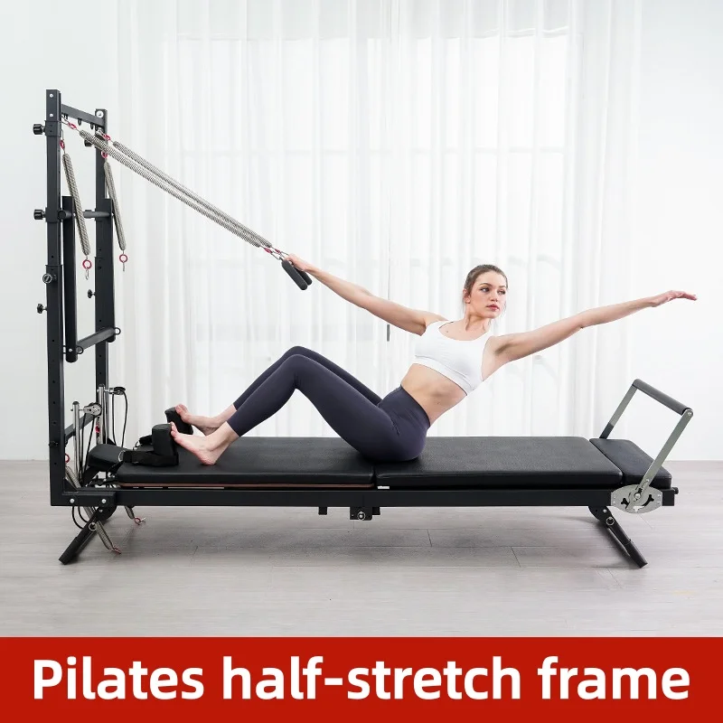 Folding Pilates Semi-high Tower Retractable and Detachable Iron Commercial and Household Yoga Training Bed Semi-high Tower