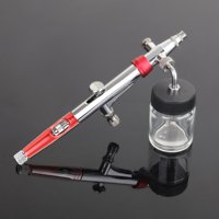 Dual Action Airbrush Pen with Rotatable Air Brush Head Gravity and Both Side Available Match Most Types Siphon Feeding