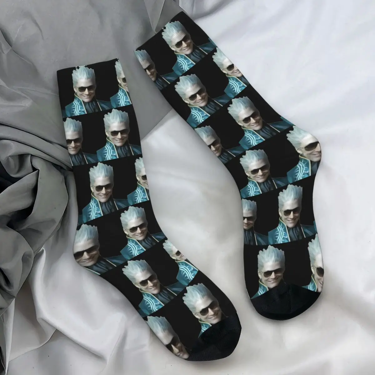 Vergil From The Devil May Cry Series Socks Autumn Stockings Gothic Couple Comfortable Socks Pattern Running Sports Socks