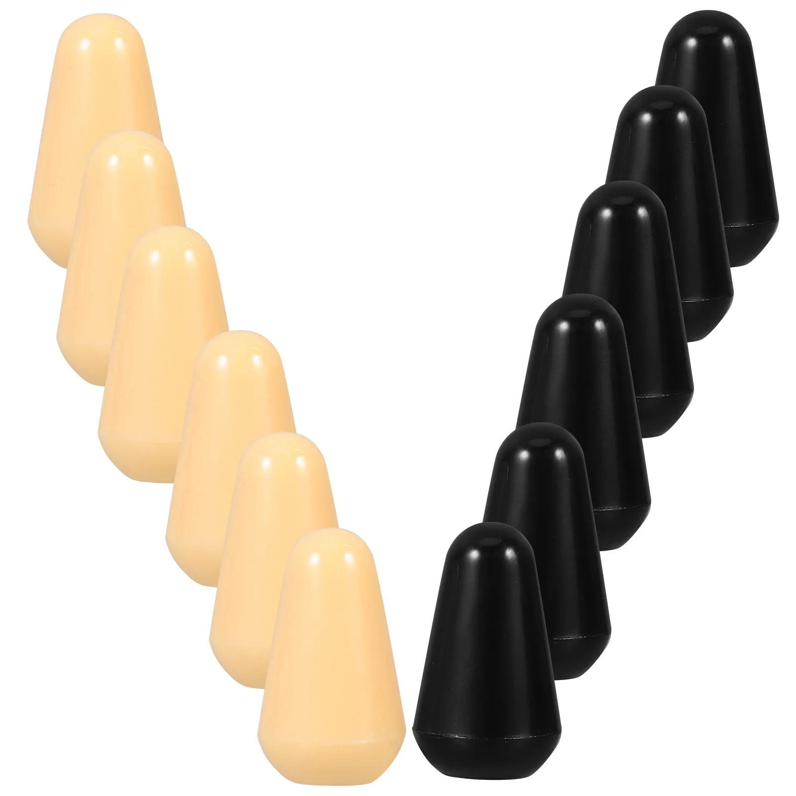 

12 Pcs Musical Instrument Accessories Electric Guitar Switch Hat Plastic 5-