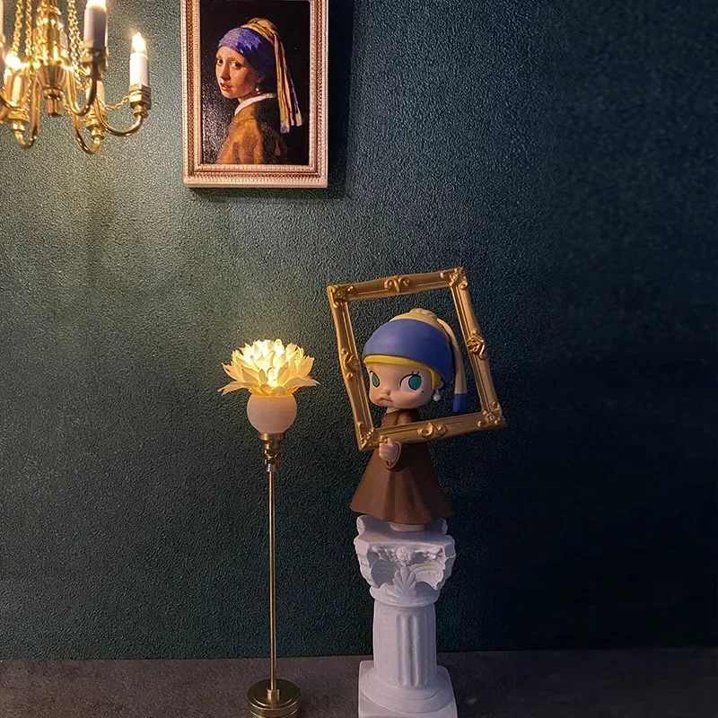 Dollhouse Miniature Lamp,Table Lamp，Mini Can Be Bright Wall DollHouse Lamp Decor Accessories Dollhouse Furniture Toys