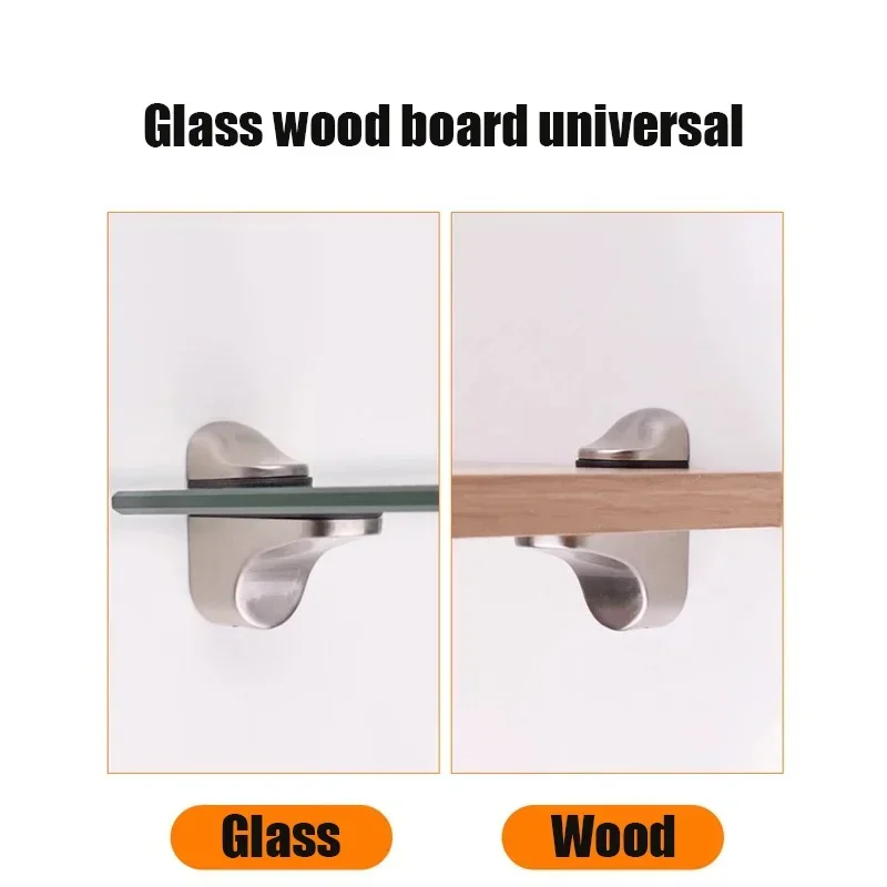 1 pçs ajustável suporte de prateleira de vidro braçadeiras suporte do banheiro prateleiras titular prateleiras de madeira suporte prateleiras para vidro