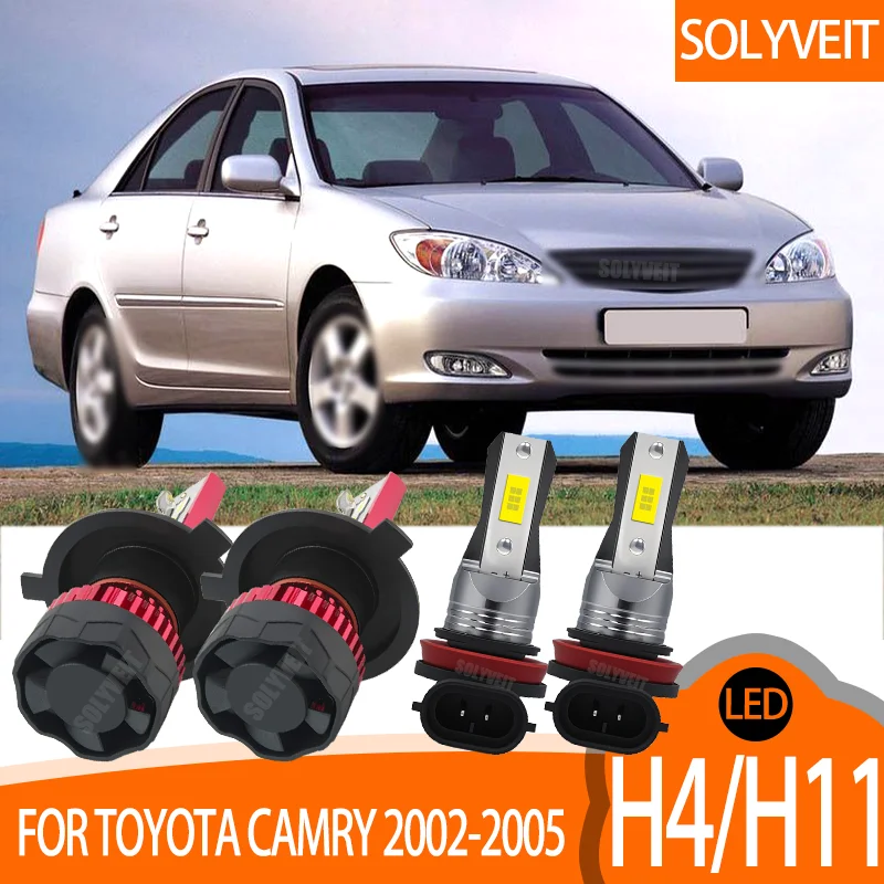 

LED H4 Headlight High/Low Beam H11 H9 H8 Fog Light Kit with Reinforced Housing Shockproof FOR Toyota Camry 2002 2003 2004 2005