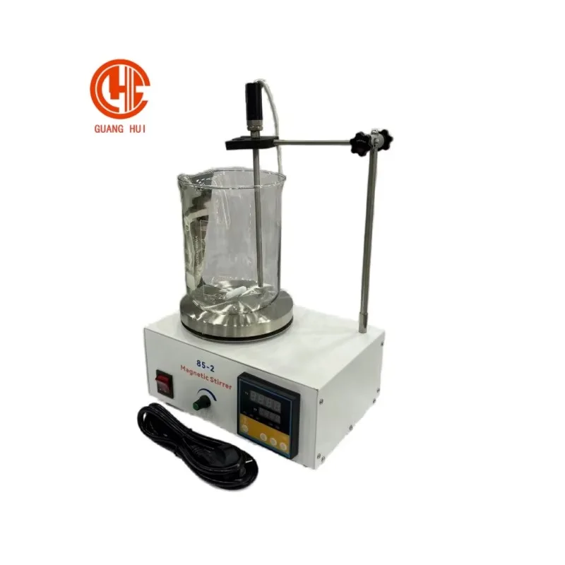 【New】220V 120W Digital Display Laboratory Magnetic Stirrer 85-2 for Metallurgy Metal Stirrer for Jewelry Making Use