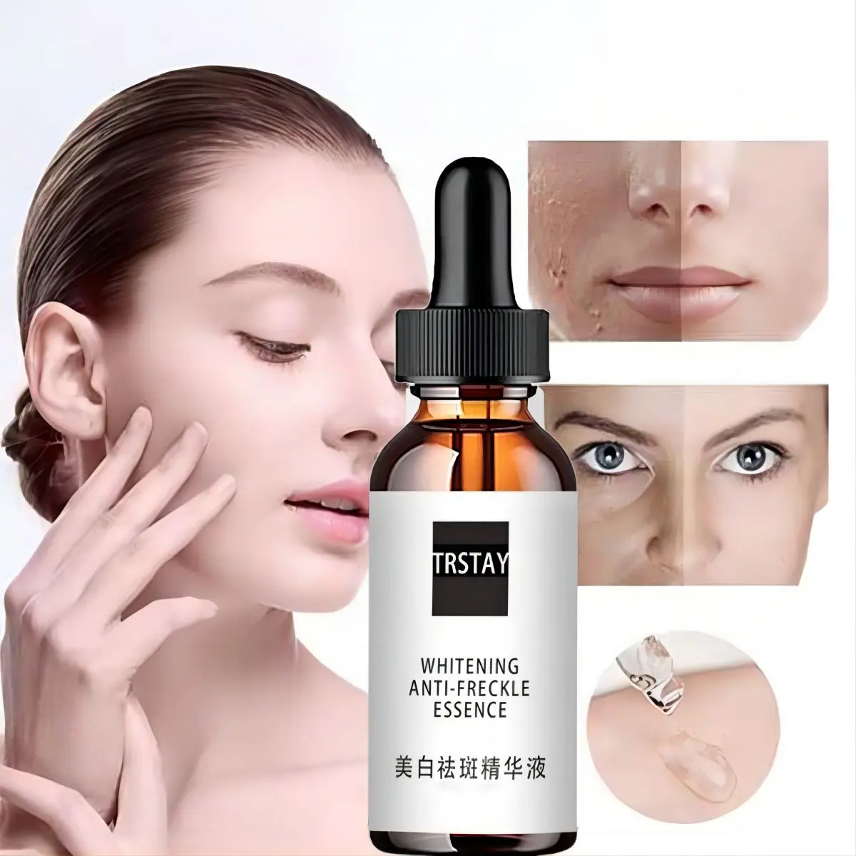 

lactic acid pore shrinking essence can fade spots, shrink pores, balance skin color and control oil