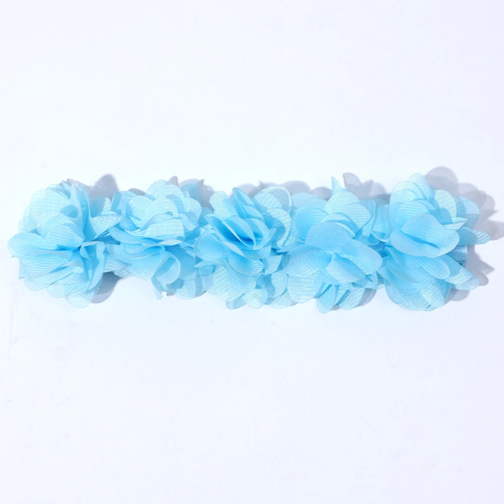 Baby Girls Headbands Chiffon Flower Soft Stretchy Hair Band Hair Accessories for Baby Girls Newborns Infants Toddlers and Kids M