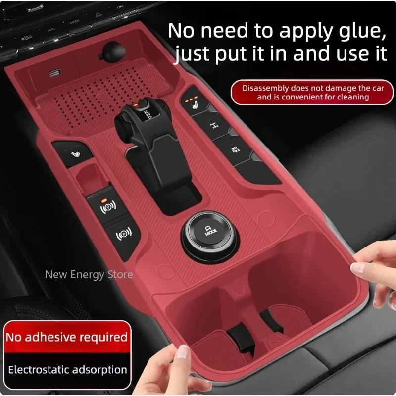 Suitable For GMW Haval V7 2023-2026 Central Wireless Charging Protective Cover Water Cup Silicone Pad Modify Accessories view 6