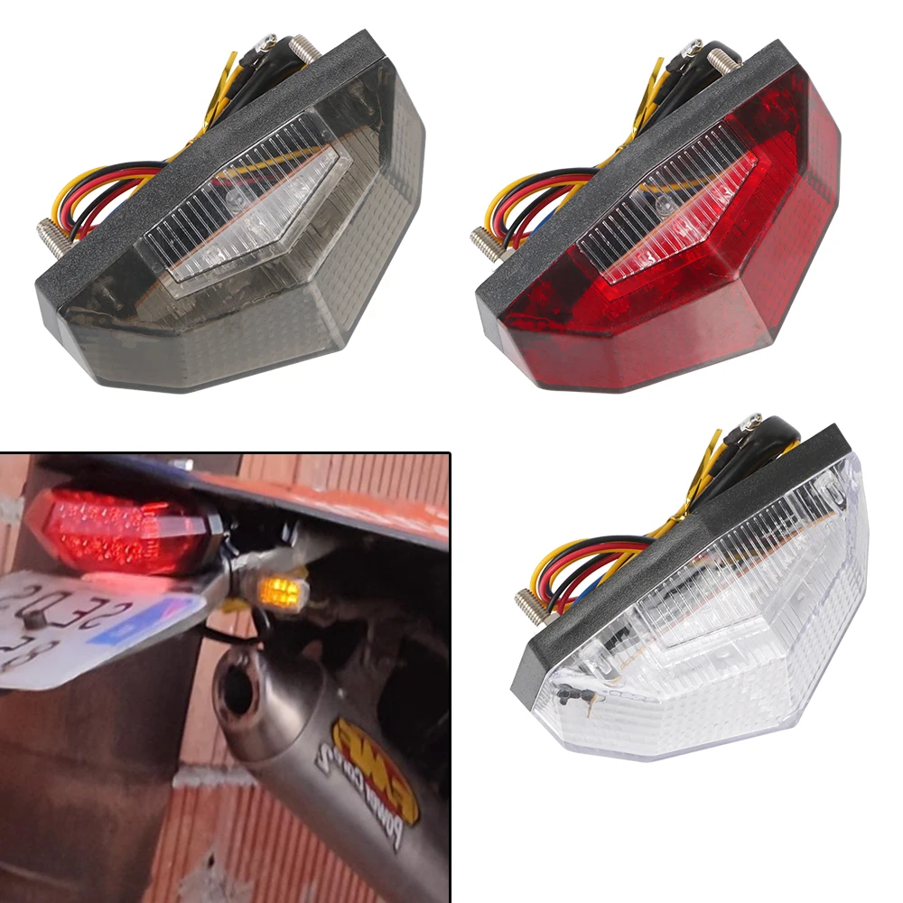 11 LED Tail Light Moto Accessories Stop Brake Lights Universal Motorcycle Signal Indicator Turn Signals Motorbike Blinker